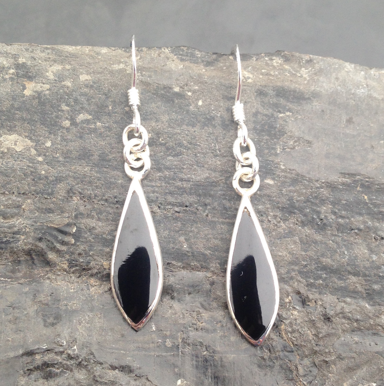 Sterling Silver Hoopty Doo Large Teardrop Earrings - Rocky's Hardwear