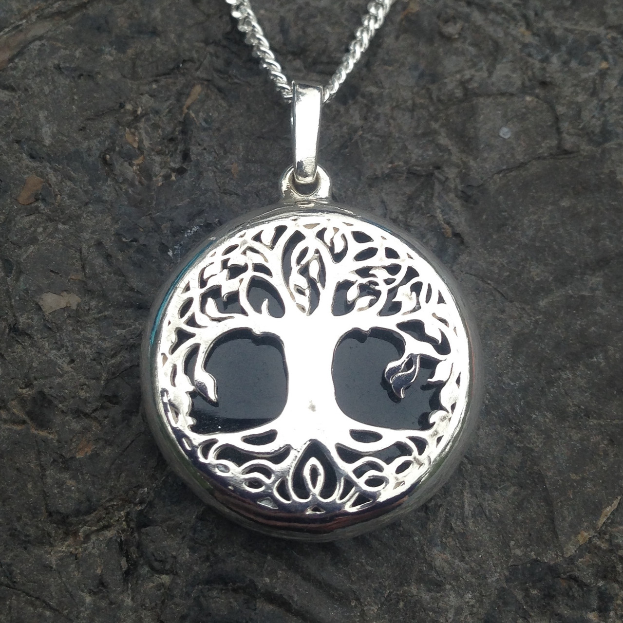 Titanium Tree of Life Pendant - Mens Custom Necklaces - Maven Metals