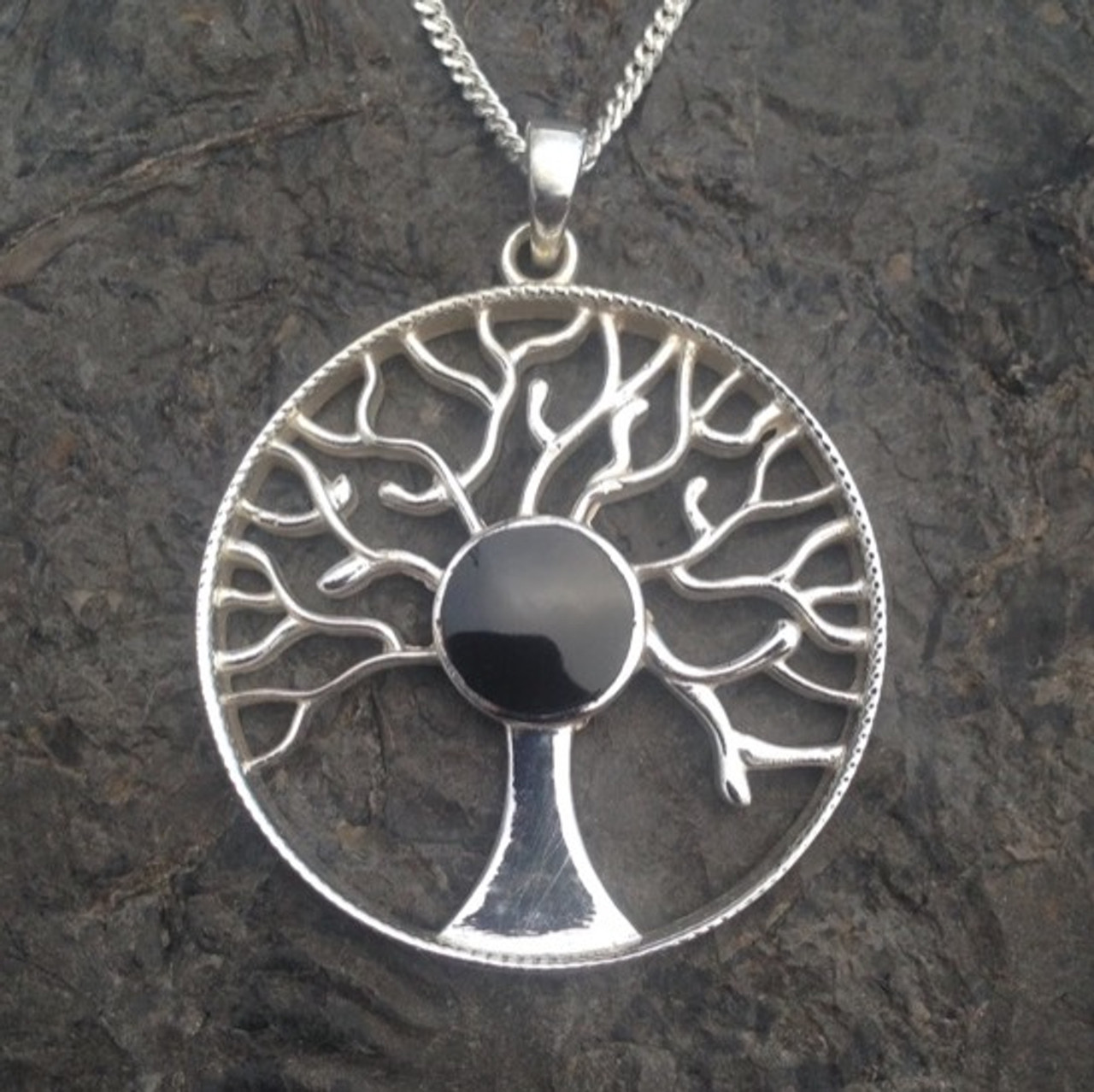 Sterling silver celtic sales tree of life pendant