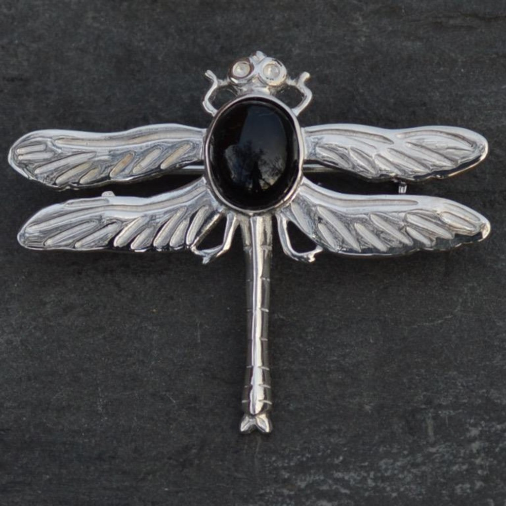 whitby jet dragonfly brooch whitby jet jewellery