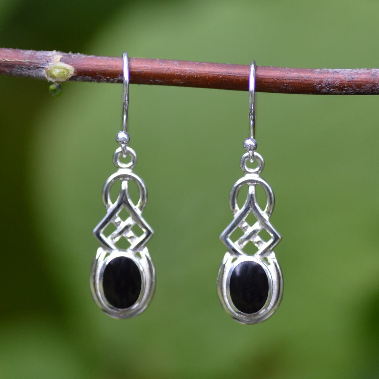 Celtic Earrings Handmade in Whitby Fine Jewellery