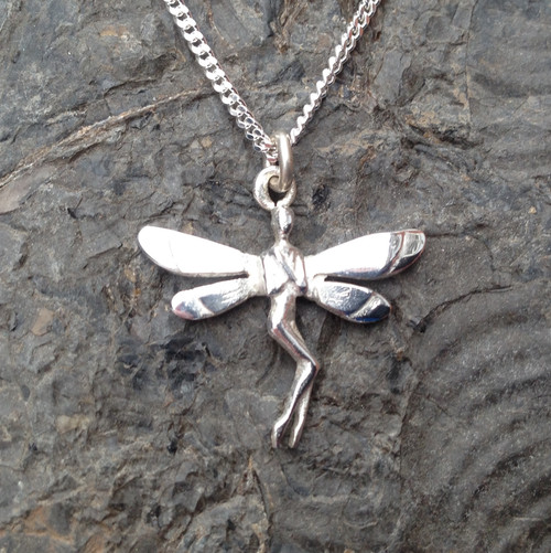925 Sterling silver fairy necklace