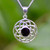 Celtic silver and Whitby Jet necklace