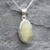 Contemporary hand crafted oval Connemara Marble and sterling silver necklace