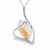 Contemporary Derbyshire blue john and sterling silver marquise pendant