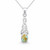 Kingman blue turquoise and sterling silver small Celtic oval stone pendant necklace