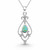Hand crafted sterling silver blue Kingman turquoise filigree teardrop pendant necklace