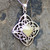 Hand crafted butterscotch Baltic amber and 925 silver Celtic necklace