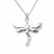 Handmade sterling silver fairy pendant necklace with gift case