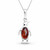 Contemporary Baltic cognac amber sterling silver penguin pendant necklace