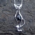 Hand crafted large sterling silver cat pendant necklace oval Whitby Jet cabochon