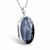 Contemporary Oval Whitby Jet and 925 silver black locket necklace