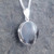 Hand crafted 925 silver locket necklace with hand carved Whitby Jet
