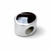 Hand crafted solid sterling silver and Whitby Jet oval charm