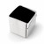 Square 925 sterling silver pill box with hand carved Whitby Jet and hinged lid