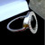 Hand crafted 925 silver sparkly statement ring with Whitby Jet and CZ