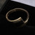 Whitby Jet 18ct Yellow Gold Offset Oblong Inlaid Ring 625GR