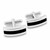 Hand crafted gents sterling silver Whitby Jet curved oblong cufflinks with gift box