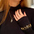 Luxury 9K gold bracelet with hand carved marquise organic black gemstones