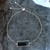 Sterling Silver Whitby Jet Rectangular Sliding Bracelet 068CBR