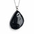 Large Whitby Jet freeform pendant with sterling silver chain