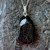 Handmade Whitby Jet natural shape pendant necklace
