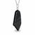 Unique Whitby Jet naturally shaped pendant with 925 silver chain