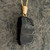 Unique sea washed Whitby Jet pendant with 9ct gold