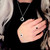 Sterling Silver Whitby Jet Round Sparkly Locket Pendant 035JL