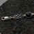 Celtic Four Oval Stone Sterling Silver Whitby Jet Bracelet 010CBR