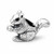 Collectible 925 silver and Whitby Jet ornamental animal Figurine