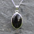 Modern 925 silver and Whitby Jet hand crafted necklace
