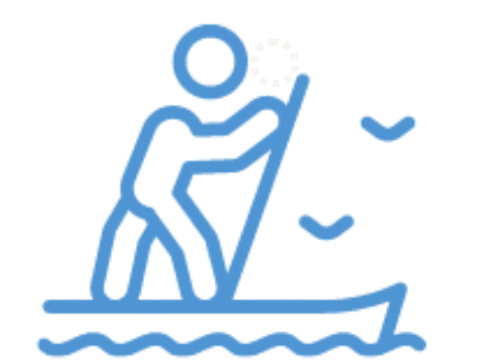 Touring paddleboarding icon
