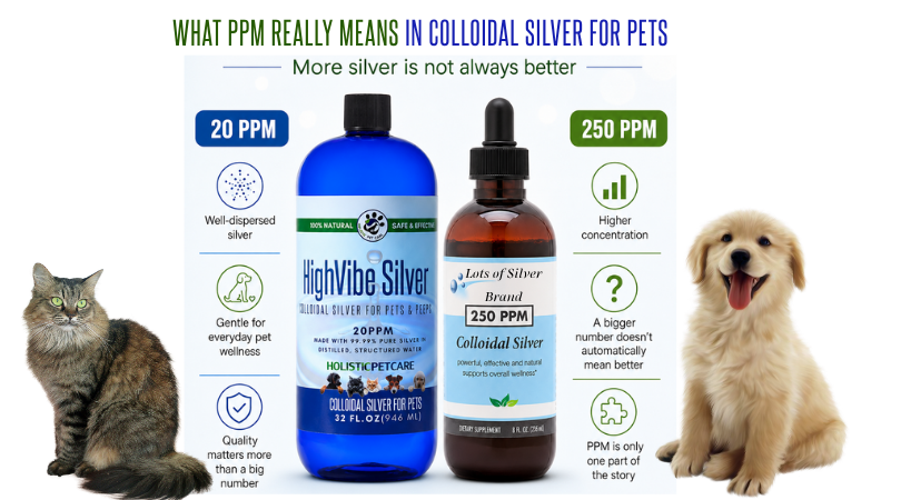 More Silver Isn’t Always Better: What PPM Really Means in Colloidal Silver for Pets