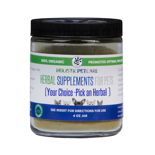 Best Herbal Supplements for Pets - 4oz from Holistic Pet Care, Natural pet care for dogs and cats