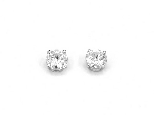 1 Carat Diamond Earring Studs set in 18ct White Gold 1 Carat Diamond Earring Studs set in 18ct White Gold