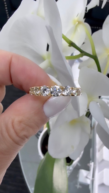 14ct Yellow Gold ring with natural Diamonds