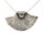 Back View - Pendant - Fine Silver Eclipse Diamond with Labradorite in Gabbro (1458)