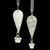 Black Center View - Earrings- .999 Fine Silver Hot Air Balloon with Basket (1635)