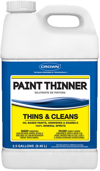 Crown CR.PT.P.25 2.5gal Paint Thinner (Plastic Container)