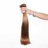 Holding Hollywood Bronzed Brunette Classic Clip In Hair Extensions