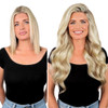 Before & After 20" Pale Ash Blonde Cashmere Hair Classic Clip In Extensions