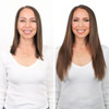 Light Brown Classic Clip In Hair Extensions Cashmere Hair