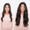 Dark Brown Seamless Clip In Hair Extensions by Cashmere Hair