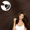 Brown clip on hair extensions