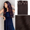 24" Cashmere Hair Dark Brown Classic Clip In Hair Extensions