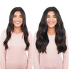 16" Before & After Cashmere Hair Dark Brown Classic Clip In Hair Extensions