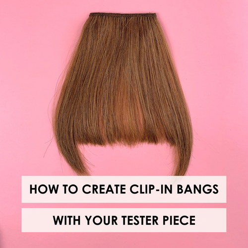 Create Clip-in Bangs At Home Using Your Cashmere Hair Tester Piece