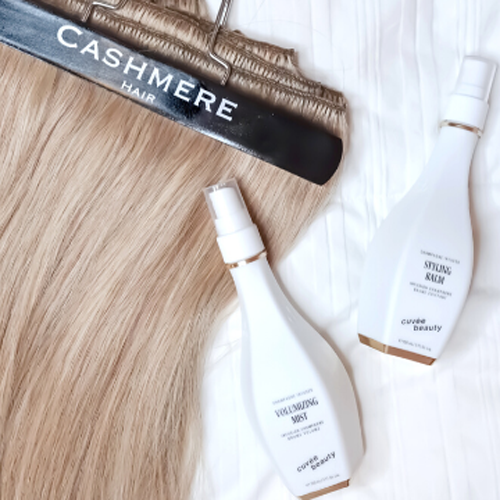 Styling Hair Extensions with Champagne: Cuvée Beauty Review