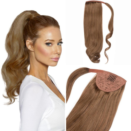 Cashmere Hair Extensions Malibu Blonde Real Human Remy Hair Wrap Ponytail 